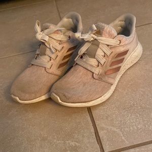 Adidas Edge Lux 3 Bounce Cushion Running Shoes Pink Rose Gold Copper Comfortable